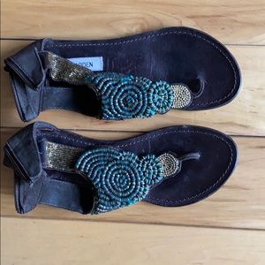 Steve Madden beaded sandals